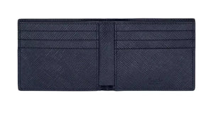 Portafoglio Pineider con 6 Scomparti - Essenziale BLU interno