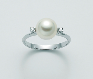 Anello Nimei - Perla Akoya e Diamanti - PLI1565