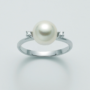 Anello Nimei - Perla Akoya e Diamanti - PLI1565