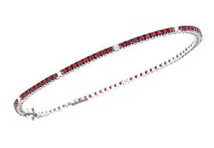 Bracciale Davite & Delucchi - Tennis di Rubini e Diamanti