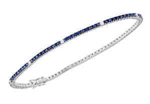 Bracciale Davite & Delucchi - Tennis di Zaffiri e Diamanti - Patanegioielli