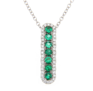 Collana Davite & Delucchi con Smeraldi e Diamanti - CLN011624SM