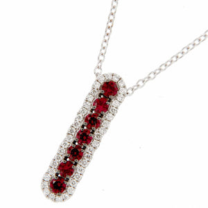 Collana Davite & Delucchi con Rubini e Diamanti - CLN011624RB