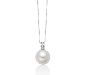 Collana Nimei - Perla Akoya e Diamanti - PCL6580