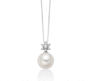 Collana Nimei - Perla Akoya e Diamanti - PCL6581