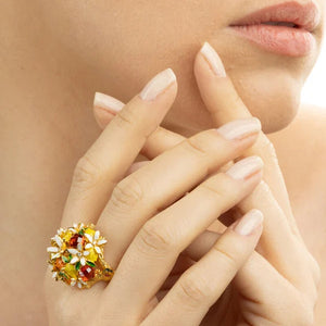 Anello Isola Bella - Loving Sicily - Fiori di Zagara - indossato