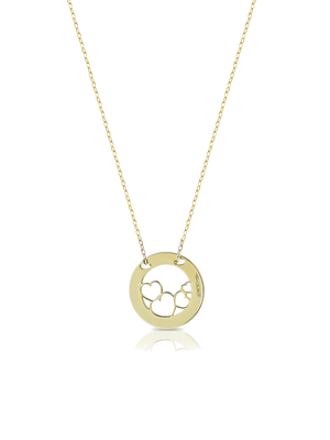 Collana My Charm - Mini Lux - Cerchio con Quattro Cuori - NC08