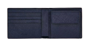 Portafoglio con porta monete Pineider - Essenziale BLU interno