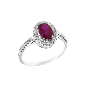 Anello Davite & Delucchi con Rubino e Diamanti - AA031639RB