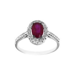 Anello Davite & Delucchi con Rubino e Diamanti