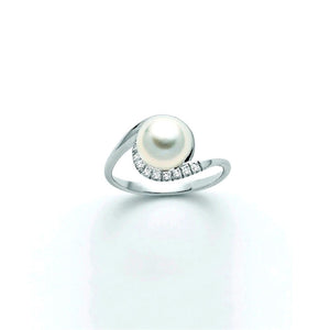 Anello Nimei - Perla Akoya e Diamanti - PLI1589