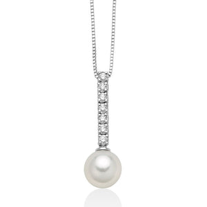 Collana Nimei - Perla Akoya e Diamanti - PCL5938