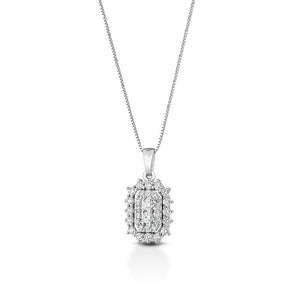 Collana Crusado con Diamanti - Ginevra - Ottagonale