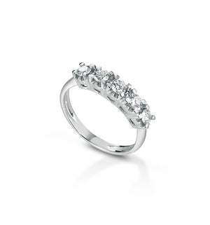 Anello Crusado - Veretta 5 Diamanti - Taormina