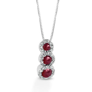 Collana Crusado con Rubini - Amalfi - CTAMR.1