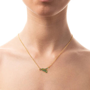 Collana Isola Bella - Lapilli - Sicilia - indossata