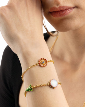 Bracciale Rolò 4 simboli Sicilia - indossato
