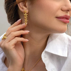 Orecchini Marea Gold - indossati