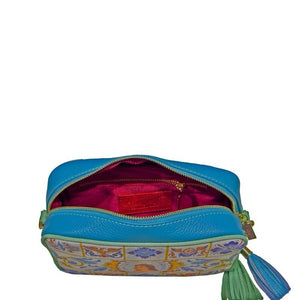 Minibag Easy Ammia - Angelica - Bianca e Turchese - interno