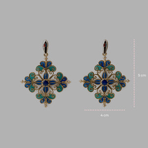 Orecchini Barocco Blu - 60000218 misure