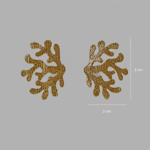 Orecchini Rami Di Corallo Gold - 60000235 misure