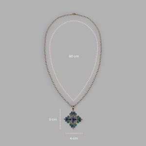 Collana Barocco Blu - 60000219 misure