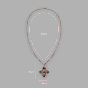 Collana Barocco Rosa - 60000217 misure