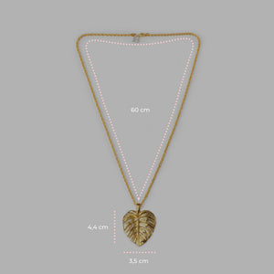 Collana Monstera Gold - 60000048 misure