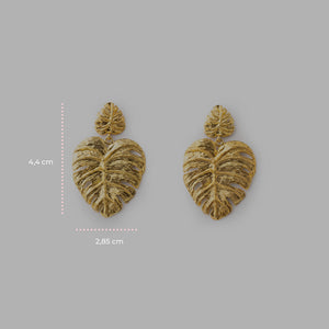 Orecchini Monstera Gold - 60000047 - misure