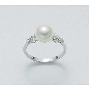 Anello Nimei - Perla e Diamanti - PLI1154