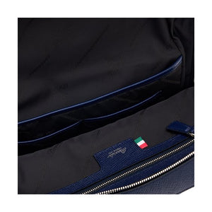 Zaino Slim Pineider in Pelle Blu - PBL005334 interni