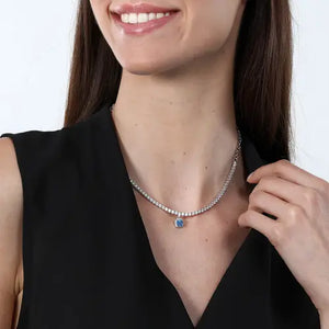 COLLANA MORELLATO TESORI IN ARGENTO - SAIW106 indossata