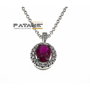 Collana Davite & Delucchi con Rubino e Diamanti