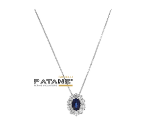 Collana Davite & Delucchi con Zaffiri e Diamanti