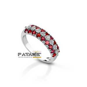 Anello Crusado con Rubini - Ventimiglia - VVTMR1