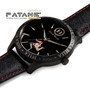Orologio Isola Bella - Mini Trinacria Nero