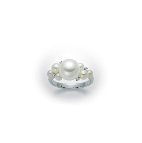 Anello Nimei - Perle e Diamanti - PLI1110