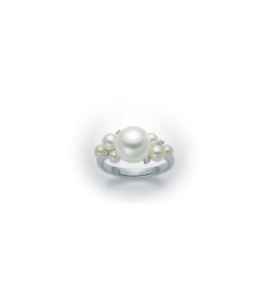 Anello Nimei - Perle e Diamanti - PLI1110