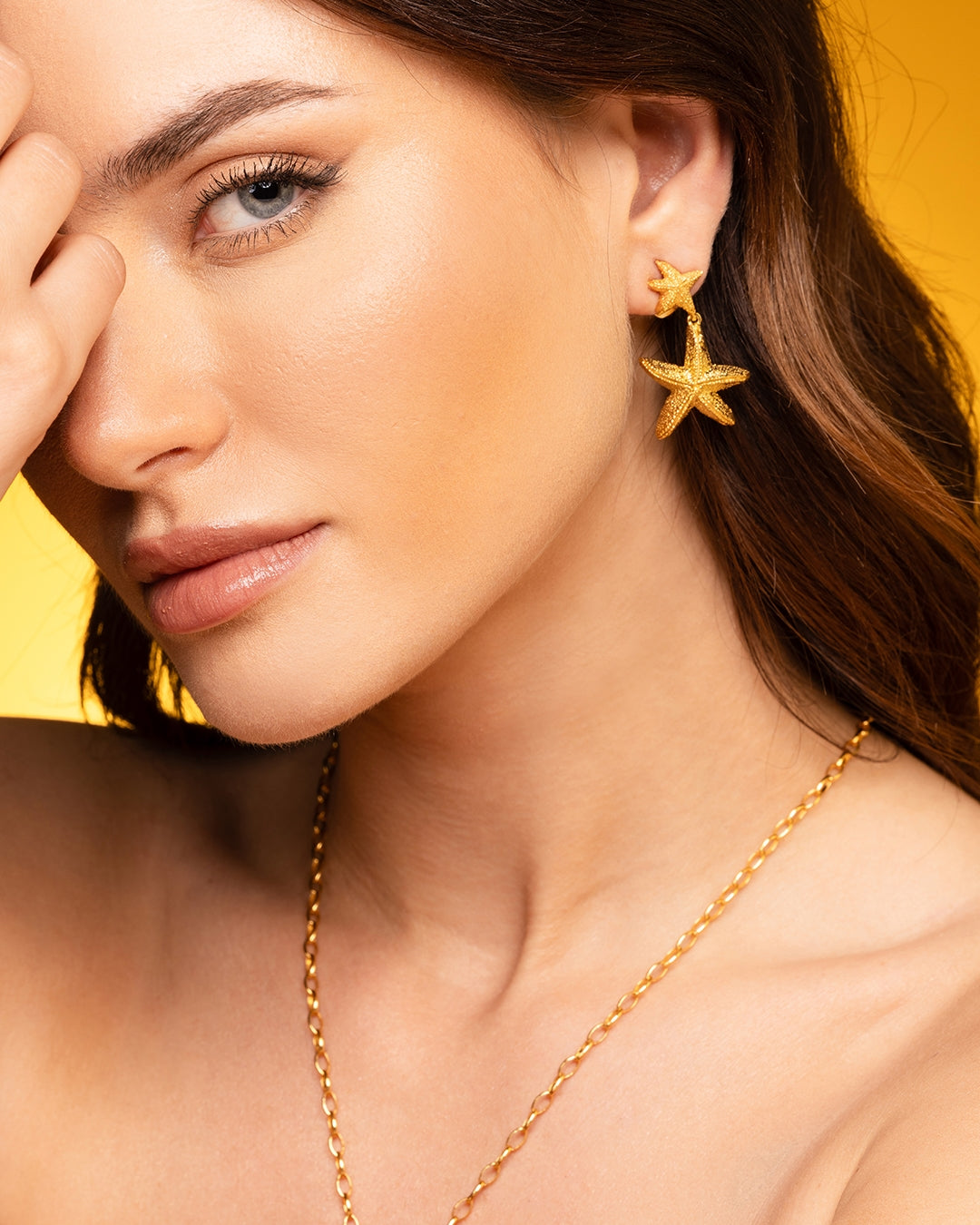 Orecchini Gold Stella Marina - 60000112 indossati