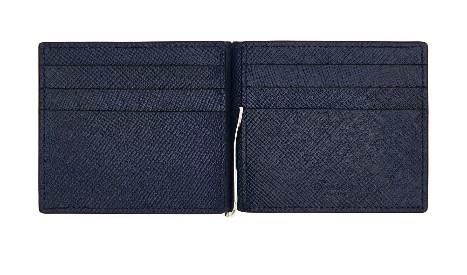 Portafoglio con Ferma Soldi Pineider - Essenziale BLU interno