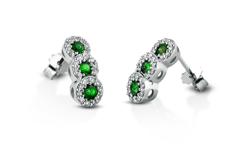 Orecchini Crusado con Smeraldi - Amalfi - OTAMS.1