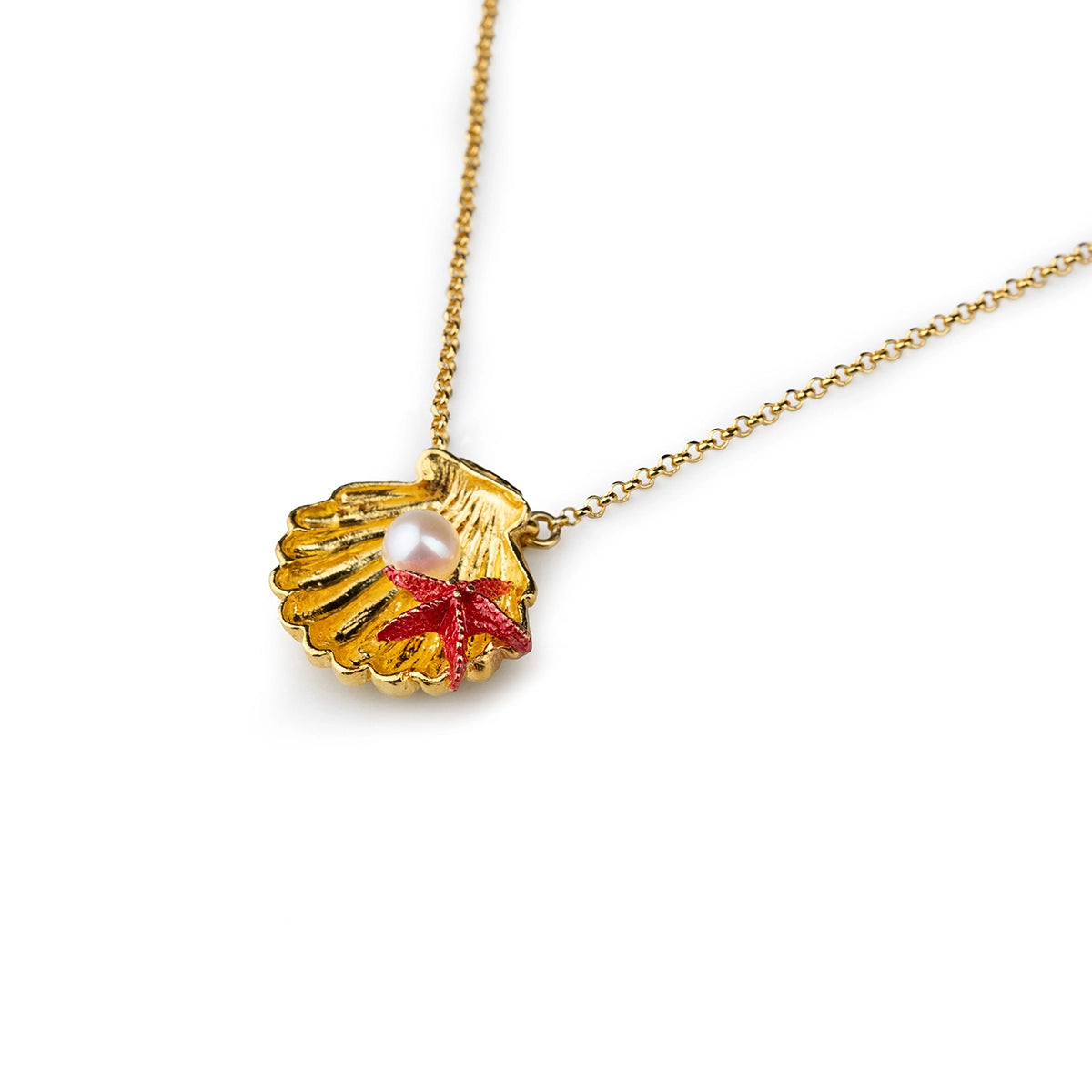 Collana Conchiglia e Stella con Perla - 20001438