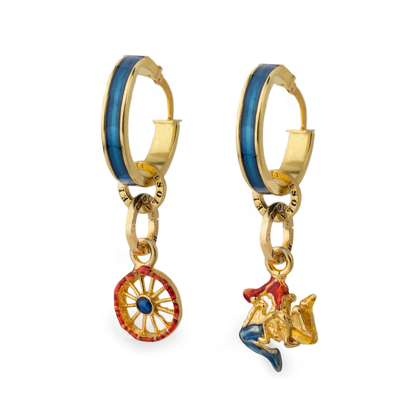 Boccole Blu - 20001461 con charms