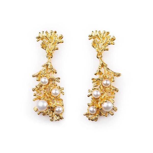 Orecchini Gold Rami di Perle - 20001510