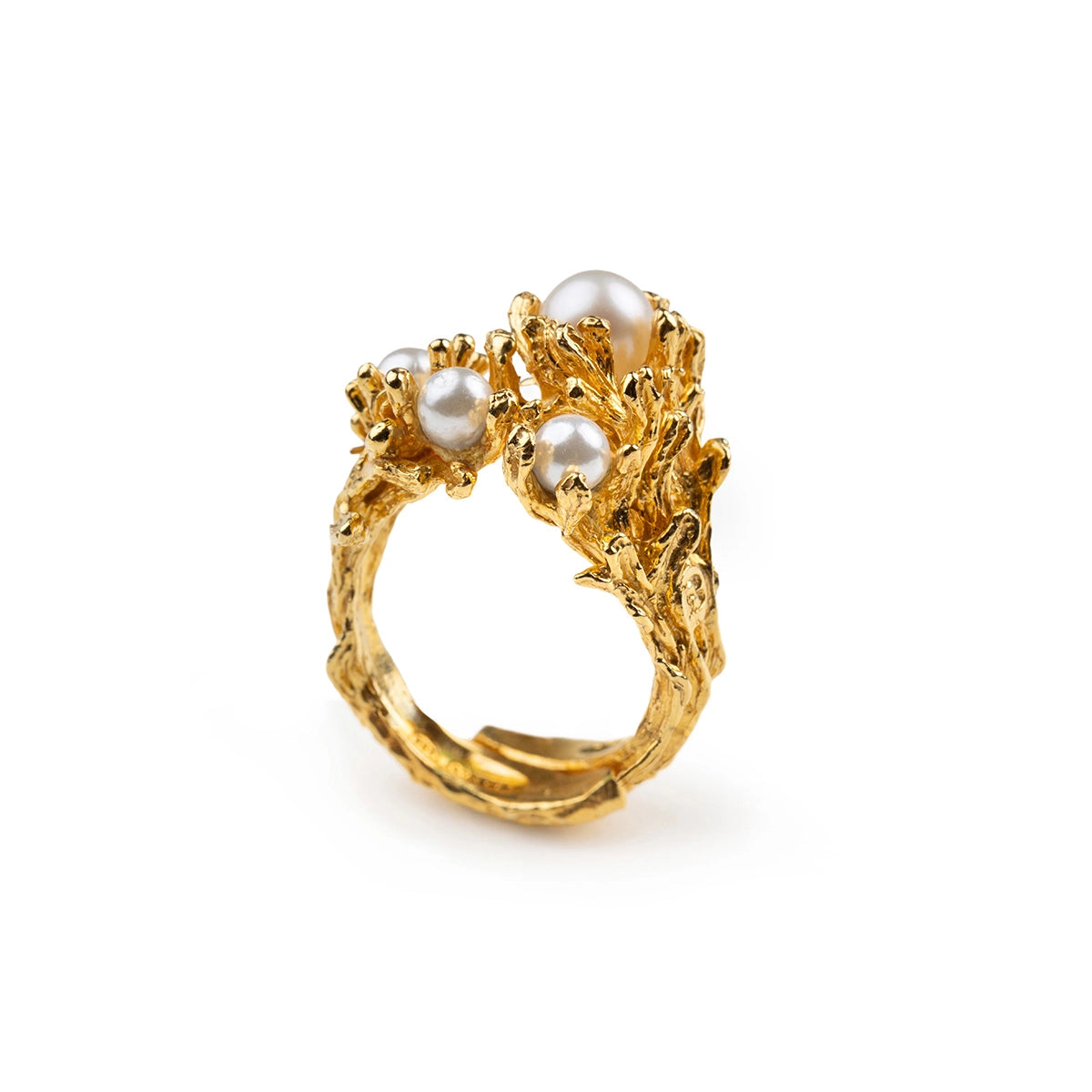 Anello Gold Rami di Perle - 60000089
