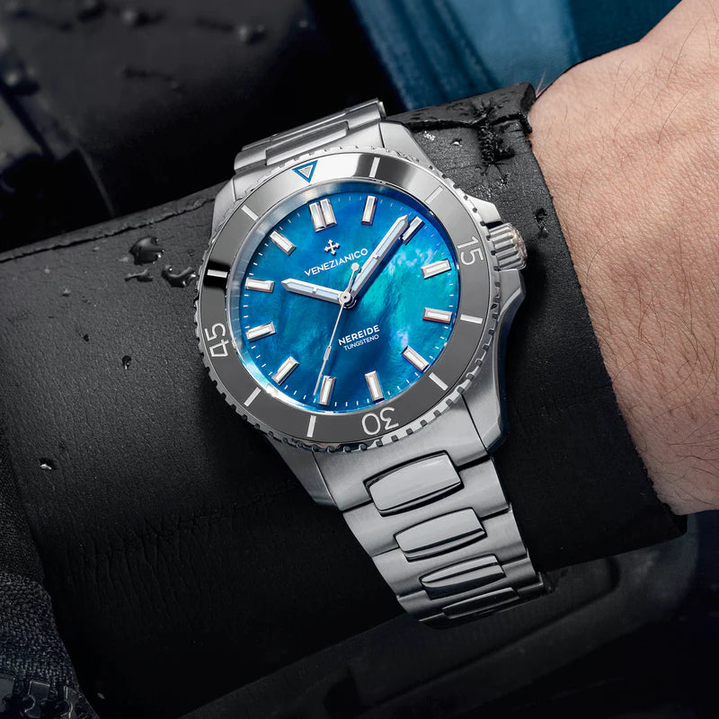 Orologio Venezianico - Nereide Tungsteno - indossato