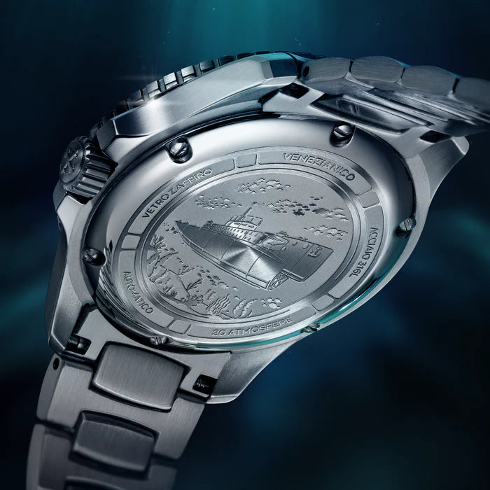 Orologio Venezianico - Nereide Tungsteno - fondello