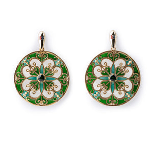 Orecchini Rosone Verde - 60000212