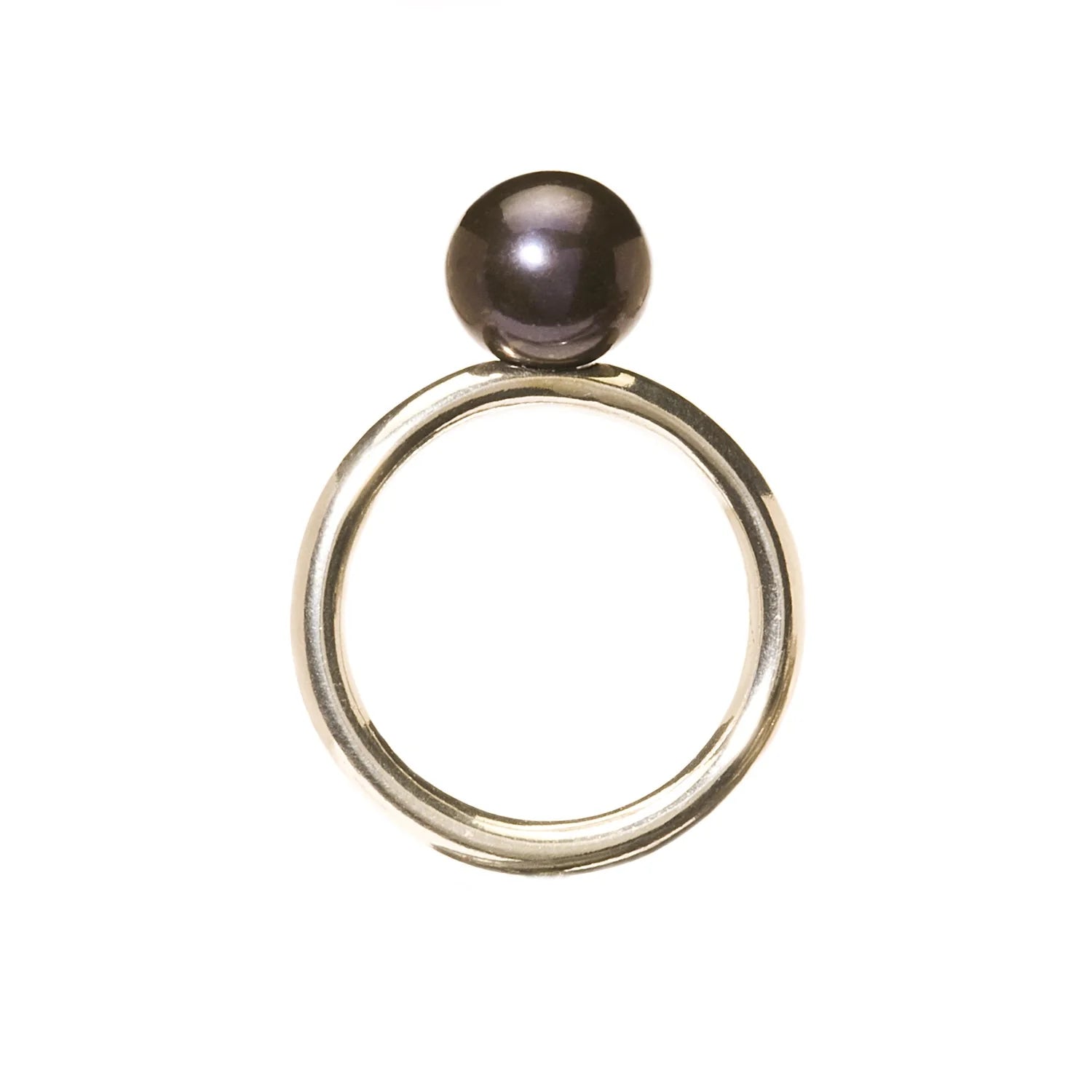 Anello con Perla Nera - TAGRI-00026