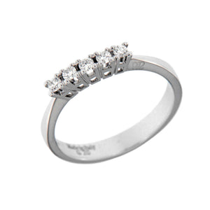 Anello Davite & Delucchi - Veretta 5 Diamanti  - AA02893620S